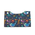 thumbnail image 1 of Lsque Marine Inhabitants Printed Long Tissue Box Cover Holder, Facial Paper Organizer Dispenser,Triangle with Bottom Belt, PVC Leather Decorative Organizer, 1 of 9