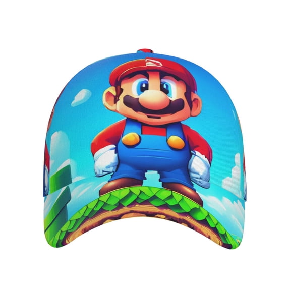Lsque Mario Baseball Cap Trucker Low Profile Hat Golf Dad Hat Adjustable Original Classic Unconstructed Plain Cap Men Women
