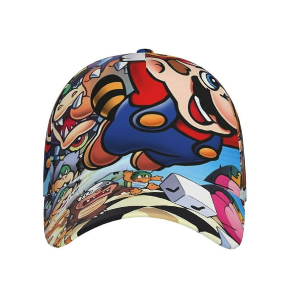Lsque Mario Baseball Cap Trucker Low Profile Hat Golf Dad Hat Adjustable Original Classic Unconstructed Plain Cap Men Women