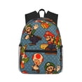 thumbnail image 1 of Lsque Mario Classic Casual Backpack - Large Capacity Water-Resistant Backpack for School, Work, Travel, and Outdoor Activities, 1 of 8
