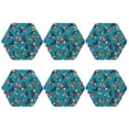 thumbnail image 1 of Lsque Mario Pattern 4" Drink Coasters Set of 6, Leather Absorbent Coasters, Table Coaster Set Decorative Coffee Cup Coasters Housewarming Gift, 1 of 7