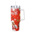 thumbnail image 1 of Lsque Mario Pattern 40 OZ Ice Bully Cup with Handle and Straw, Double Wall Stainless Steel Tumbler Travel Coffee Cup with Lid for Christmas Present, 1 of 8