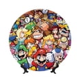 thumbnail image 1 of Lsque Mario Pattern Ceramic Decorative Plate Decorative Plates with Display Stand Personalized Porcelain Plate Ceramic Ornaments for Wall Hanging Decoration-8in, 1 of 6
