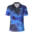 thumbnail image 1 of Lsque Mario Pattern Golf Shirts for Men Dry Fit Print Moisture Wicking Performance Short Sleeve Polo Shirt-Large, 1 of 7