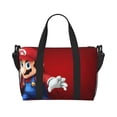 thumbnail image 1 of Lsque Mario Pattern Hand Travel Bag – Lightweight & Durable Oxford Luggage, Water-Repellent Carry-On with Multiple Compartments & Adjustable Strap, 1 of 8