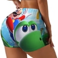 thumbnail image 1 of Lsque Mario Pattern High Waisted Biker Shorts for Women-Tummy Control Fitness Athletic Workout Running Yoga Gym Shorts,Moisture-Wicking-Large, 1 of 9
