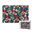 thumbnail image 1 of Lsque Mario Pattern Picture Puzzle,Wooden 1000 Piece Puzzle,Personalized Jigsaw Puzzles,Family Fun Puzzle,Gift Puzzle(Horizontal style), 1 of 8