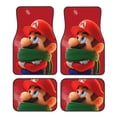 thumbnail image 1 of Lsque Mario Print 4-Piece Floor Mats, Heavy-Duty Rubber Liners, Anti-Slip Design, All-Season Automotive Protection, Vehicles, Cars, Trucks, and SUVs, 1 of 7