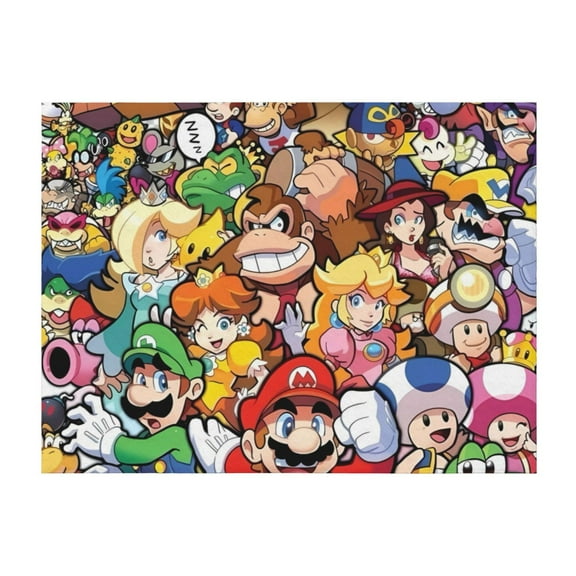 Lsque Mario Print Flannel Throw Blanket, Ultra-soft Blanket for Bed, Couch, Car, Hypoallergenic Anti-pilling blanket-