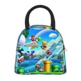 thumbnail image 1 of Lsque Mario Print Lunch Bag, Insulated Lunch Box, Small Leakproof Cooler Food Lunch Containers Reusable High Capacity Lunch Tote Bags for Work, Travel, Outdoor, 1 of 8