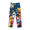 thumbnail image 1 of Lsque Mario Print Men's Pajama Pants, Lounge Pant - Comfortable Home Wear,Elastic Waistband, Stylish Design-XX-Large, 1 of 9