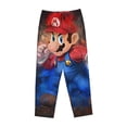 thumbnail image 1 of Lsque Mario Print Women's Pajama Pants, Lounge Pant - Comfortable Home Wear,Elastic Waistband, Stylish Design-Medium, 1 of 9