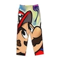 thumbnail image 1 of Lsque Mario Print Women's Pajama Pants, Lounge Pant - Comfortable Home Wear,Elastic Waistband, Stylish Design-Small, 1 of 9