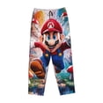 thumbnail image 1 of Lsque Mario Print Women's Pajama Pants, Lounge Pant - Comfortable Home Wear,Elastic Waistband, Stylish Design-XX-Large, 1 of 9