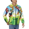 thumbnail image 1 of Lsque Mario for Mens Full-zip Hoodie, Zip-up Pullover Hooded Sweatshirt, Kangaroo Pocket Hoodie Ideal for Daily Wear, Travel, and Home-3X-Large, 1 of 8