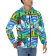 thumbnail image 1 of Lsque Mario for Mens Full-zip Hoodie, Zip-up Pullover Hooded Sweatshirt, Kangaroo Pocket Hoodie Ideal for Daily Wear, Travel, and Home-Large, 1 of 8