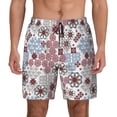 thumbnail image 1 of Lsque Mens Swim Trunks Abstract Floral Pattern - Bathing Suit Compression Liner - Beach Swim Shorts Swimwear - (S-3XL) - Stretch Quick Dry -X-Large, 1 of 9