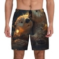 thumbnail image 1 of Lsque Mens Swim Trunks Adorable Otter Pair Hug Pattern - Bathing Suit Compression Liner - Beach Swim Shorts Swimwear - (S-3XL) - Stretch Quick Dry -Large, 1 of 9