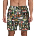 thumbnail image 1 of Lsque Mens Swim Trunks Alcohol Bottles Pattern - Bathing Suit Compression Liner - Beach Swim Shorts Swimwear - (S-3XL) - Stretch Quick Dry -Small, 1 of 9