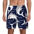 thumbnail image 1 of Lsque Mens Swim Trunks Angry Shark Pattern - Bathing Suit Compression Liner - Beach Swim Shorts Swimwear - (S-3XL) - Stretch Quick Dry -3X-Large, 1 of 9