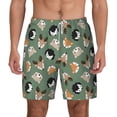 thumbnail image 1 of Lsque Mens Swim Trunks Animal Heads Pattern - Bathing Suit Compression Liner - Beach Swim Shorts Swimwear - (S-3XL) - Stretch Quick Dry -X-Large, 1 of 9
