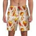 thumbnail image 1 of Lsque Mens Swim Trunks Autumn With Birds Pattern - Bathing Suit Compression Liner - Beach Swim Shorts Swimwear - (S-3XL) - Stretch Quick Dry -3X-Large, 1 of 9