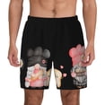 thumbnail image 1 of Lsque Mens Swim Trunks Baker Gnome Pattern - Bathing Suit Compression Liner - Beach Swim Shorts Swimwear - (S-3XL) - Stretch Quick Dry -Small, 1 of 9