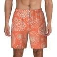 thumbnail image 1 of Lsque Mens Swim Trunks Beautiful Corals Pattern - Bathing Suit Compression Liner - Beach Swim Shorts Swimwear - (S-3XL) - Stretch Quick Dry -XX-Large, 1 of 9