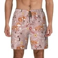thumbnail image 1 of Lsque Mens Swim Trunks Beautiful Fox Pattern - Bathing Suit Compression Liner - Beach Swim Shorts Swimwear - (S-3XL) - Stretch Quick Dry -3X-Large, 1 of 9