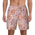 thumbnail image 1 of Lsque Mens Swim Trunks Beautiful Fox Pattern - Bathing Suit Compression Liner - Beach Swim Shorts Swimwear - (S-3XL) - Stretch Quick Dry -Large, 1 of 9