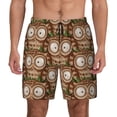thumbnail image 1 of Lsque Mens Swim Trunks Beautiful Owl Pattern - Bathing Suit Compression Liner - Beach Swim Shorts Swimwear - (S-3XL) - Stretch Quick Dry -, 1 of 9