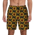 thumbnail image 1 of Lsque Mens Swim Trunks Beautiful Sunflower Pattern - Bathing Suit Compression Liner - Beach Swim Shorts Swimwear - (S-3XL) - Stretch Quick Dry -Medium, 1 of 9