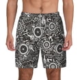 thumbnail image 1 of Lsque Mens Swim Trunks Bicycles Parts Pattern - Bathing Suit Compression Liner - Beach Swim Shorts Swimwear - (S-3XL) - Stretch Quick Dry -XX-Large, 1 of 9