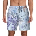 thumbnail image 1 of Lsque Mens Swim Trunks Bird Butterfly Stripe Pattern - Bathing Suit Compression Liner - Beach Swim Shorts Swimwear - (S-3XL) - Stretch Quick Dry -XX-Large, 1 of 9
