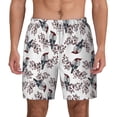thumbnail image 1 of Lsque Mens Swim Trunks Bird Pattern - Bathing Suit Compression Liner - Beach Swim Shorts Swimwear - (S-3XL) - Stretch Quick Dry -Medium, 1 of 9