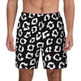 thumbnail image 1 of Lsque Mens Swim Trunks Black Leopard Pattern - Bathing Suit Compression Liner - Beach Swim Shorts Swimwear - (S-3XL) - Stretch Quick Dry -, 1 of 9