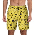 thumbnail image 1 of Lsque Mens Swim Trunks Blue Spots Pattern - Bathing Suit Compression Liner - Beach Swim Shorts Swimwear - (S-3XL) - Stretch Quick Dry -3X-Large, 1 of 8