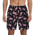 thumbnail image 1 of Lsque Mens Swim Trunks Breast Cancer Awareness (2) Pattern - Bathing Suit Compression Liner - Beach Swim Shorts Swimwear - (S-3XL) - Stretch Quick Dry -3X-Large, 1 of 9