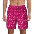 thumbnail image 1 of Lsque Mens Swim Trunks Breast Cancer Awareness6 Pattern - Bathing Suit Compression Liner - Beach Swim Shorts Swimwear - (S-3XL) - Stretch Quick Dry -, 1 of 9