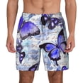 thumbnail image 1 of Lsque Mens Swim Trunks Butterflies Pattern - Bathing Suit Compression Liner - Beach Swim Shorts Swimwear - (S-3XL) - Stretch Quick Dry -Small, 1 of 9