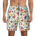 thumbnail image 1 of Lsque Mens Swim Trunks Butterfly Flowers Pattern - Bathing Suit Compression Liner - Beach Swim Shorts Swimwear - (S-3XL) - Stretch Quick Dry -XX-Large, 1 of 9