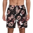 thumbnail image 1 of Lsque Mens Swim Trunks Butterfly Pattern - Bathing Suit Compression Liner - Beach Swim Shorts Swimwear - (S-3XL) - Stretch Quick Dry -Large, 1 of 1