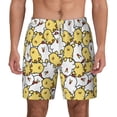 thumbnail image 1 of Lsque Mens Swim Trunks Cartoon Chicken Pattern - Bathing Suit Compression Liner - Beach Swim Shorts Swimwear - (S-3XL) - Stretch Quick Dry -Medium, 1 of 9