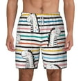 thumbnail image 1 of Lsque Mens Swim Trunks Cartoon Dinosaurs Pattern - Bathing Suit Compression Liner - Beach Swim Shorts Swimwear - (S-3XL) - Stretch Quick Dry -XX-Large, 1 of 9
