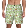 thumbnail image 1 of Lsque Mens Swim Trunks Cartoon Duck Pattern - Bathing Suit Compression Liner - Beach Swim Shorts Swimwear - (S-3XL) - Stretch Quick Dry -3X-Large, 1 of 9