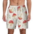 thumbnail image 1 of Lsque Mens Swim Trunks Cartoon Flat Mushrooms Pattern - Bathing Suit Compression Liner - Beach Swim Shorts Swimwear - (S-3XL) - Stretch Quick Dry -3X-Large, 1 of 9