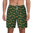 thumbnail image 1 of Lsque Mens Swim Trunks Cartoon Fox 1 Pattern - Bathing Suit Compression Liner - Beach Swim Shorts Swimwear - (S-3XL) - Stretch Quick Dry -3X-Large, 1 of 9