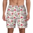 thumbnail image 1 of Lsque Mens Swim Trunks Cartoon Koala Bear Pattern - Bathing Suit Compression Liner - Beach Swim Shorts Swimwear - (S-3XL) - Stretch Quick Dry -Medium, 1 of 9