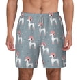 thumbnail image 1 of Lsque Mens Swim Trunks Cartoon Poodle Dog Pattern - Bathing Suit Compression Liner - Beach Swim Shorts Swimwear - (S-3XL) - Stretch Quick Dry -Small, 1 of 9