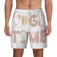 thumbnail image 1 of Lsque Mens Swim Trunks Cat Yoga Time Pattern - Bathing Suit Compression Liner - Beach Swim Shorts Swimwear - (S-3XL) - Stretch Quick Dry -XX-Large, 1 of 9